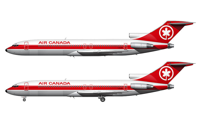 Air Canada Boeing 727-233/Adv Illustration (1980 Livery)