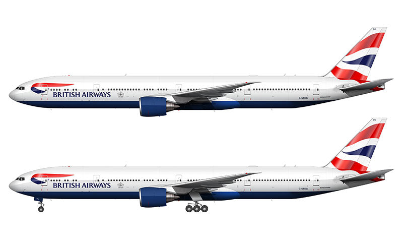 British Airways Boeing 777-336/ER Illustration