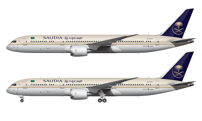 Saudia (Saudi Arabian Airlines) Boeing 787-9 Illustration