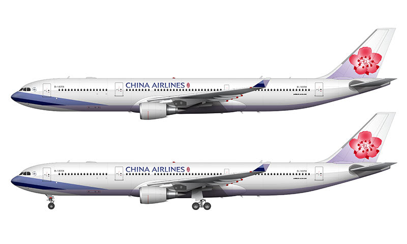 China Airlines Airbus A330-302 Illustration