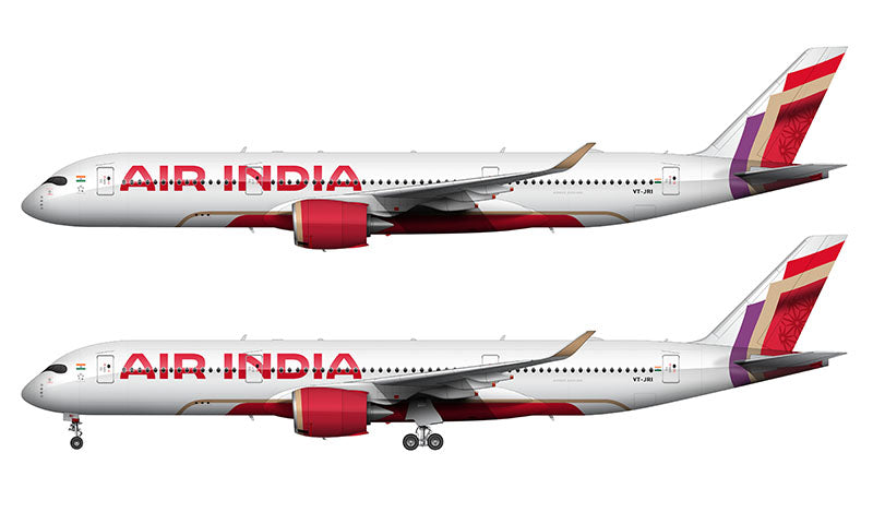 Air India Airbus A350-941 Illustration