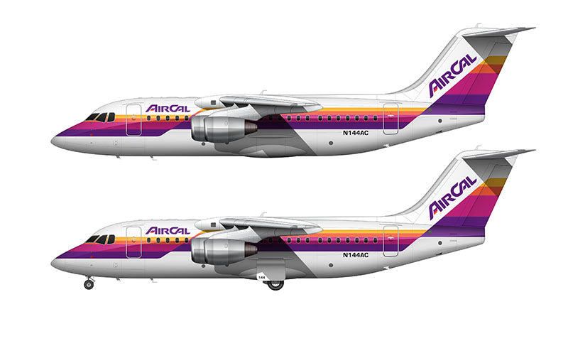 AirCal British Aerospace BAe-146-200A Illustration