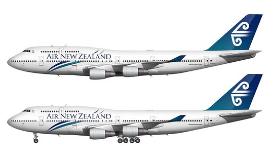 Air New Zealand Boeing 747-475 Illustration (Pacific Wave Livery)