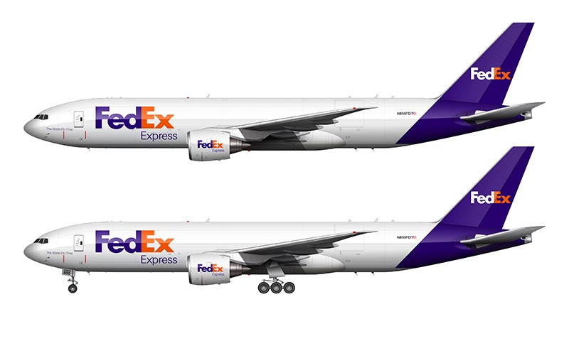 FedEx Boeing 777-FS2 Illustration