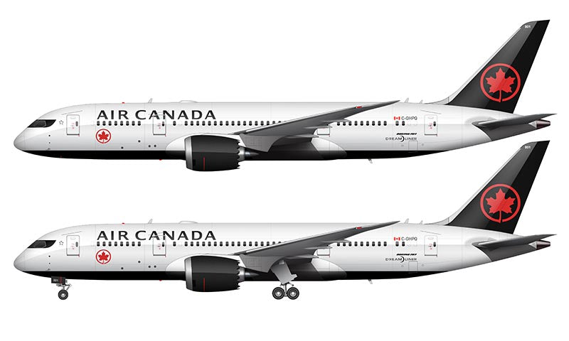 Air Canada Boeing 787-8 Illustration
