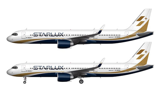 Starlux Airlines Airbus A321neo Illustration