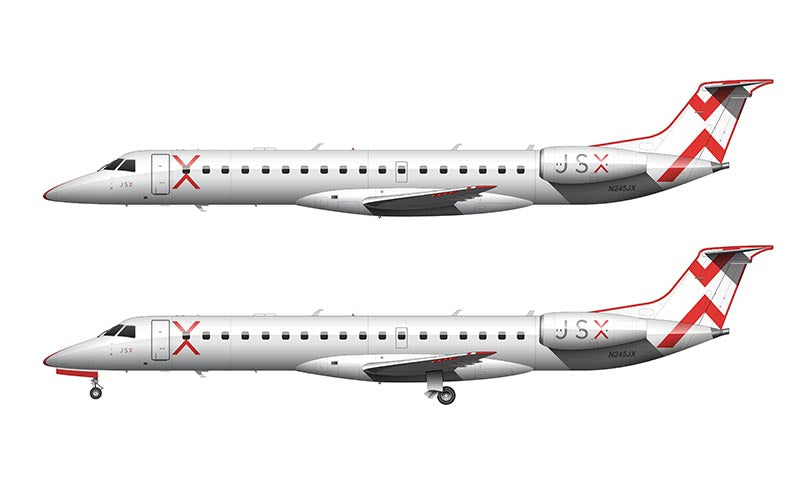 JSX (JetSuiteX) Embraer 145 Illustration