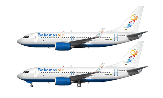 Bahamasair Boeing 737-752 Illustration