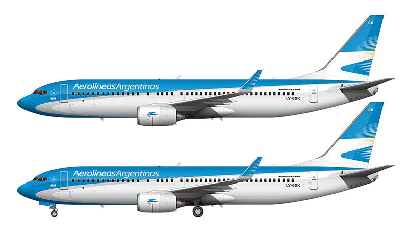 Aerolineas Argentinas Boeing 737-8SH Illustration