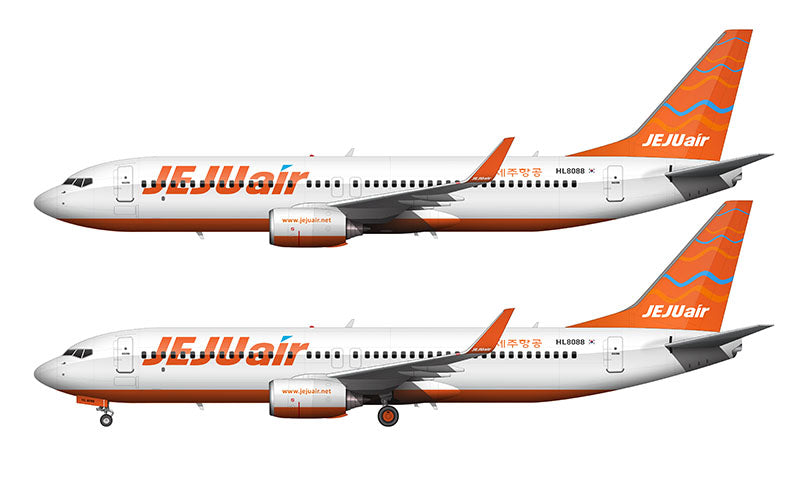 Jeju Air Boeing 737-8AS Illustration