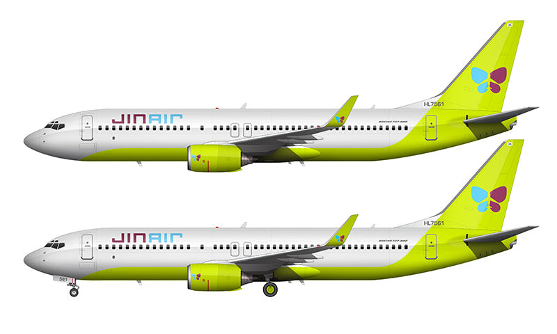 Jin Air Boeing 737-8B5 Illustration