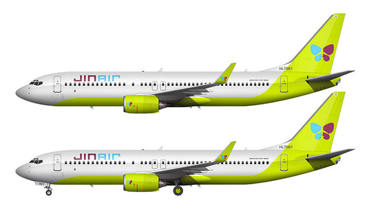 Jin Air Boeing 737-8B5 Illustration
