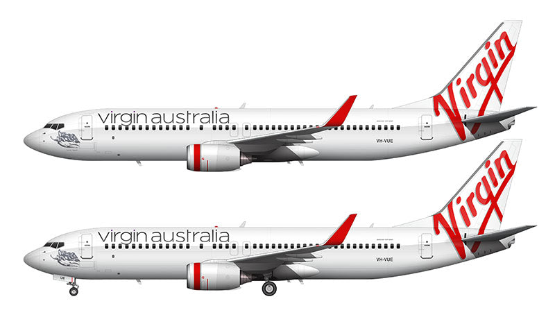 Virgin Australia Boeing 737-8FE Illustration