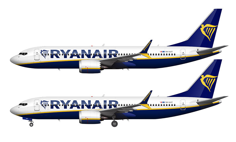 Ryanair Boeing 737 MAX 8-200 Illustration