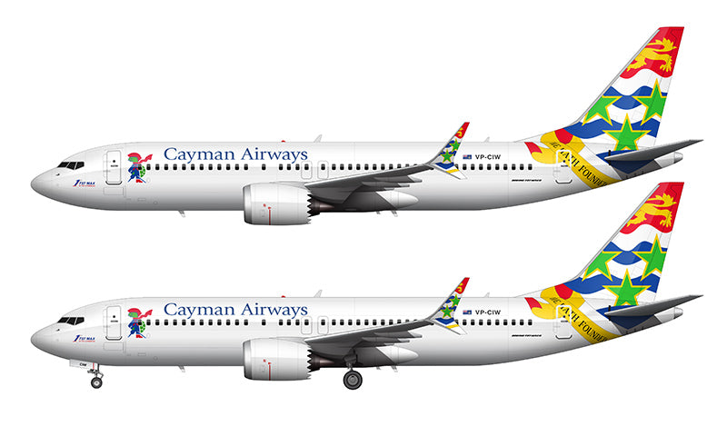 Cayman Airways 737 MAX 8 Illustration