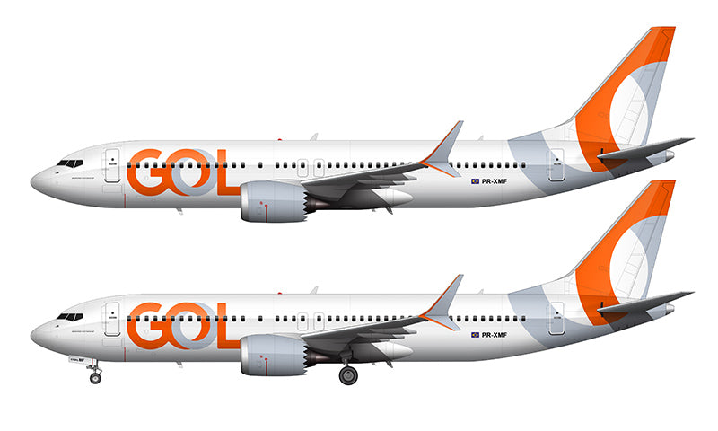 Gol Transportes Aereos 737 MAX 8 Illustration