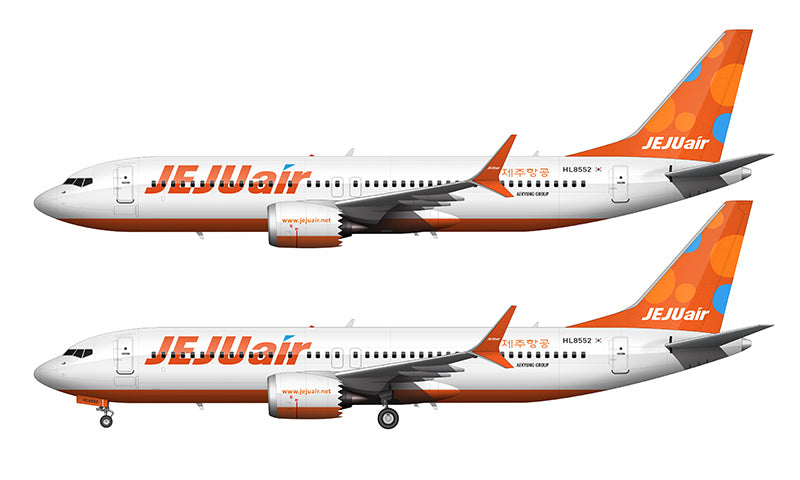Jeju Air Boeing 737-8 MAX Illustration