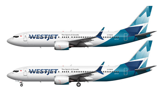WestJet Boeing 737-8 MAX Illustration