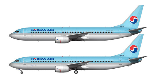 Korean Air Boeing 737-9B5 Illustration