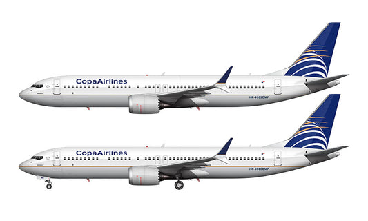 Copa Airlines Boeing 737 MAX 9 Illustration
