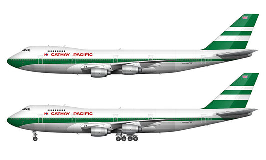 Cathay Pacific Boeing 747-267B Illustration