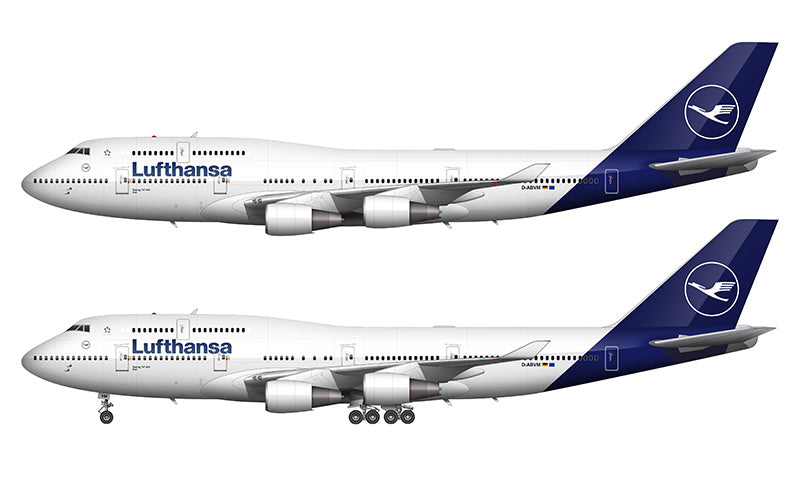 Lufthansa Boeing 747-430 Illustration (2018 Livery)