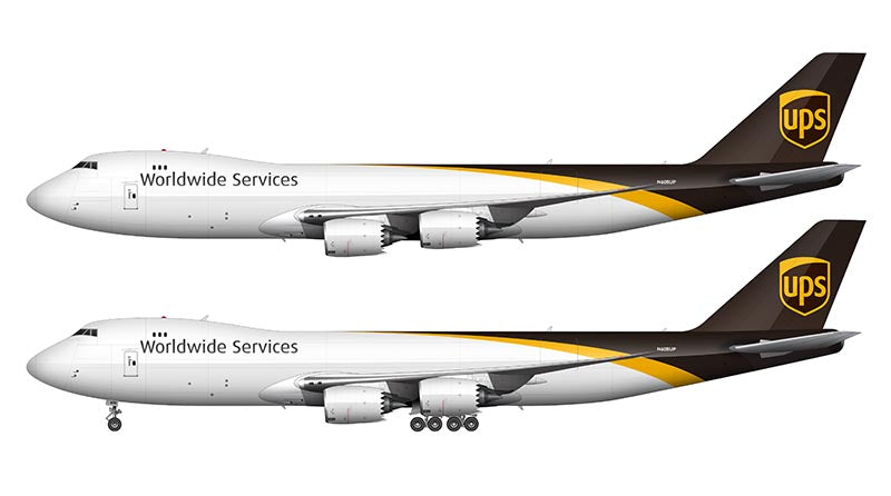 United Parcel Service (UPS) Boeing 747-8F Illustration (2014 Livery)