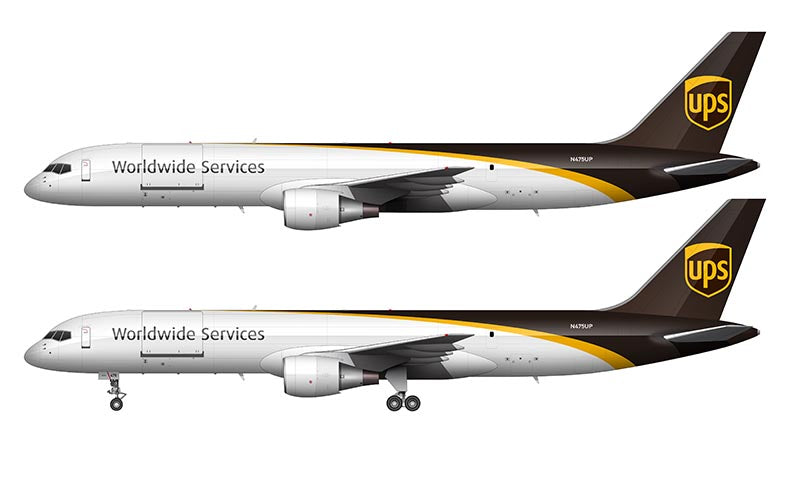 United Parcel Service (UPS) Boeing 757-24APF Illustration (2014 Livery)