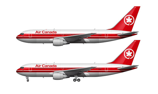 Air Canada Boeing 767-265 Illustration (1987 Livery)