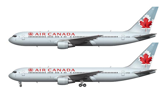 Air Canada Boeing 767-375ER Illustration (Toothpaste Livery)