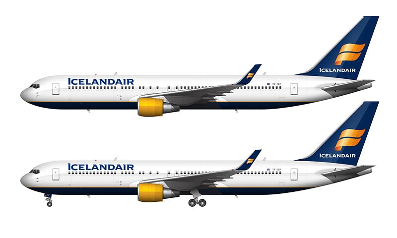 Icelandair Boeing 767-319/ER Illustration