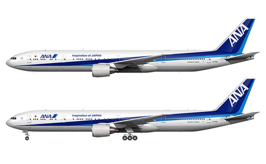 ANA (All Nippon Airways) Boeing 777-381/ER Illustration (Inspiration of Japan Titles)