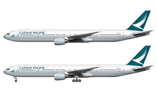 Cathay Pacific Boeing 777-367ER Illustration (2015 Livery)