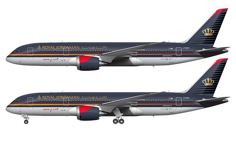 Royal Jordanian Boeing 787-8 Illustration