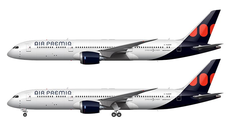 Air Premia Boeing 787-9 Illustration