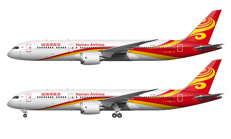 Hainan Airlines Boeing 787-9 Illustration