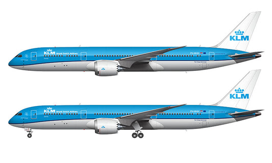 KLM Boeing 787-9 Illustration