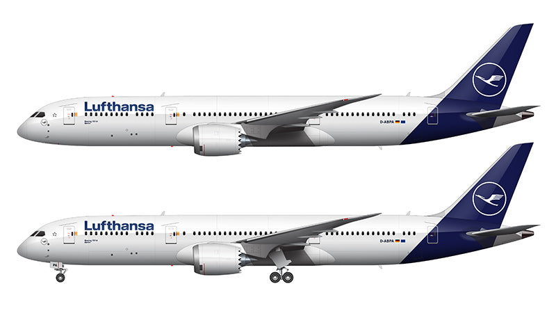 Lufthansa Boeing 787-9 Illustration