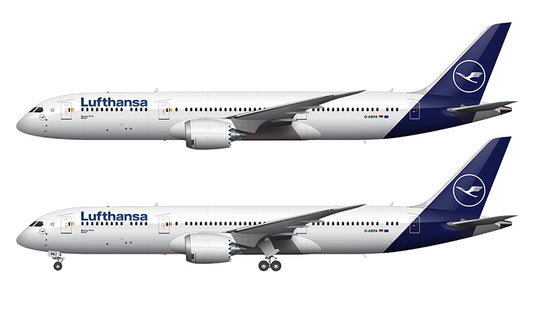 Lufthansa Boeing 787-9 Illustration