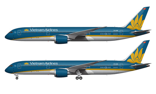 Vietnam Airlines Boeing 787-9 Illustration