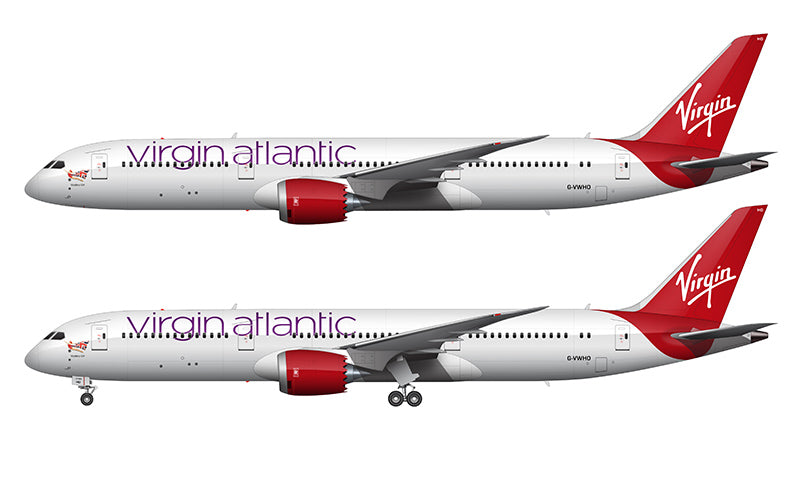 Virgin Atlantic Boeing 787-9 Illustration