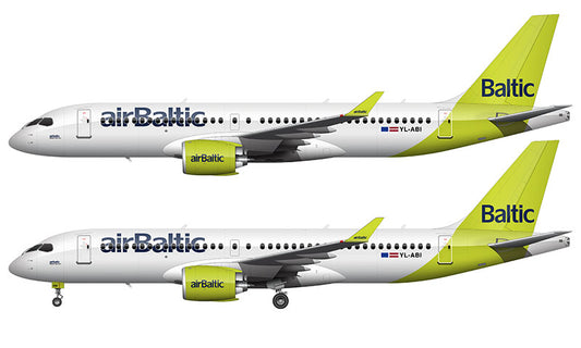 Air Baltic Airbus A220-300 Illustration