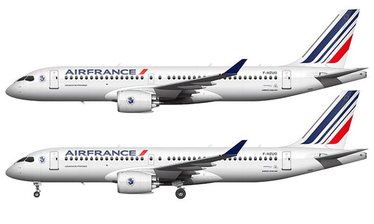 Air France Airbus A220-300 Illustration