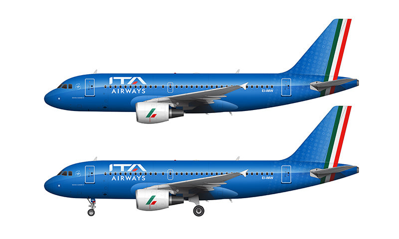 ITA Airways Airbus A319-111 Illustration