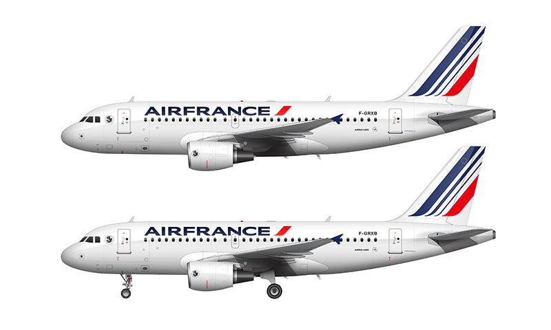Air France Airbus A319-111 Illustration