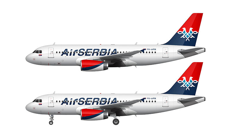 Air Serbia Airbus A319-132 Illustration