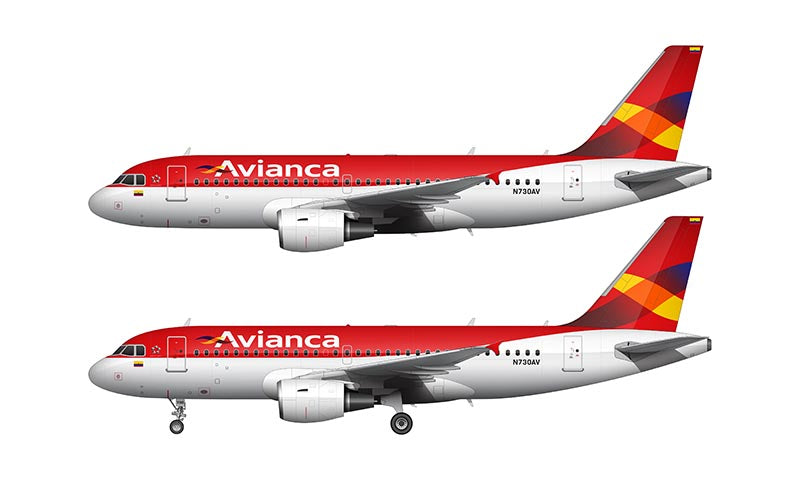 Avianca Airbus A319-132 Illustration