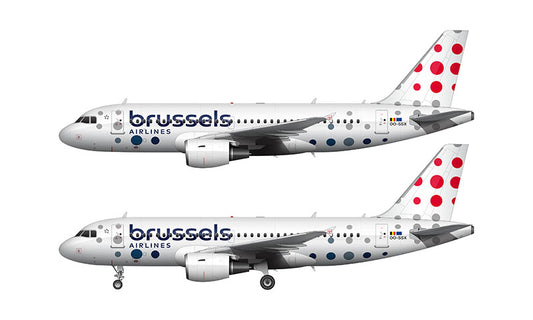 Brussels Airlines Airbus A319-111 Illustration
