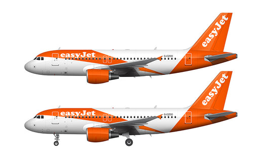 Easyjet Airbus A319-111 Illustration (2015 Livery)