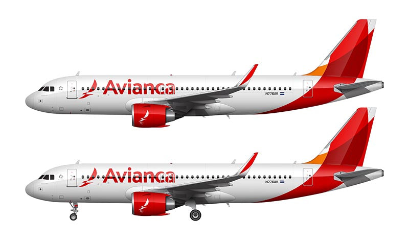 Avianca Airbus A320-251N (A320neo) Illustration